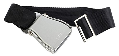 Skybelt Pas samolotowy XXL srebrny/czarny Airline Seatbelt Flying pas