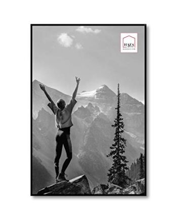 HAES DECO - Ramka na zdjęcia/ramka na zdjęcia/ramka na plakat z tworzywa sztucznego Easy Frame czarna 61x91,5 cm - EF21B