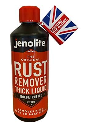 JENOLITE - Środek do usuwania rdzy o grubych płynach. Thixotrop do szybkiego usuwania rdzy, z powrotem do czystego metalu. Zawartość: 500 ml