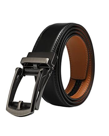 VRLEGEND Męskie Paski Męska Skóra Pasek Sukienka Strój Formalny Automa