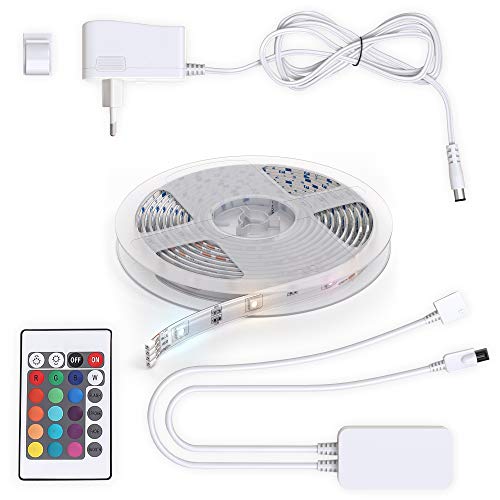 B.K.Licht Taśma LED Smart 3 metry I listwa LED WiFi I taśma LED I aplikacja I sterowanie głosem I Alexa Google Assistant I w zestawie pilot zdalnego sterowania I powłoka silikonowa I iOS i Android I samoprzylepna I 2,4 GHz - obrazek 9