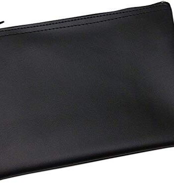 XL torba na banknoty 22,5 x 1,5 x 16 cm w kolorze czarnym