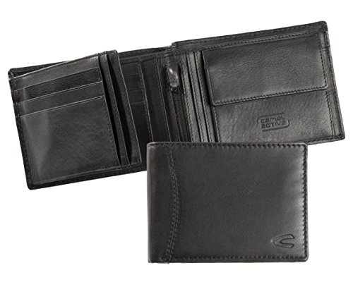 camel active, Cordoba, portfel męski, format poziomy, czarny, 12,5 x 2 - obrazek 2