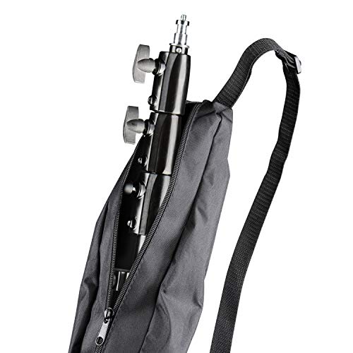 Walimex pro AIR 355 statyw do lamp – statyw świetlny z amortyzatorem powietrznym, wysokość maks. 355 cm, nośność 8 kg, bardzo wysoka i stabilna, aluminium, statyw do fotografii na zewnątrz, czarny - obrazek 4