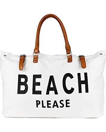 Lamyba Torba plażowa dla kobiet, wodoodporna, odporna na piasek