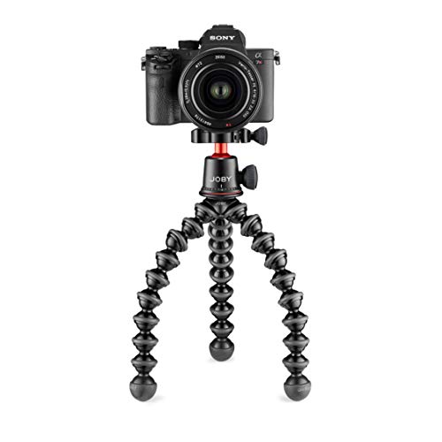 Joby GorillaPod 3K PRO Kit, Leichtes, Flexibles Stativ für Foto, Videoaufnahmen, Spiegellose Systemkameras mit Kugelkopf für Vlogging, Content Creation, für Canon, Nikon, Sony, Aluminium - obrazek 4