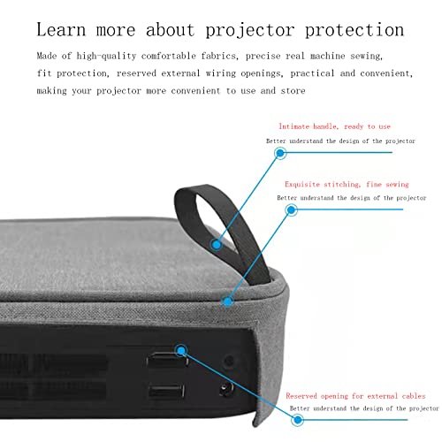 Osłona przeciwpyłowa do mini projektora XGIMI Elfin, kompatybilna z ultra kompaktowymi 1080P XGIMI Elfin Mini projektor do przenoszenia pyłoszczelna osłona - obrazek 3