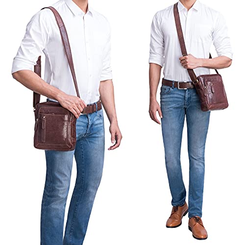 STILORD 'Jamie' skórzana torba mêska torba na ramiê ma³a Vintage Messe - obrazek 7