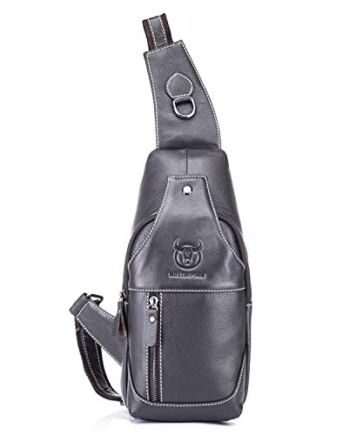 FANDARE męska torba na klatkę piersiową, retro, skórzany pasek na rami