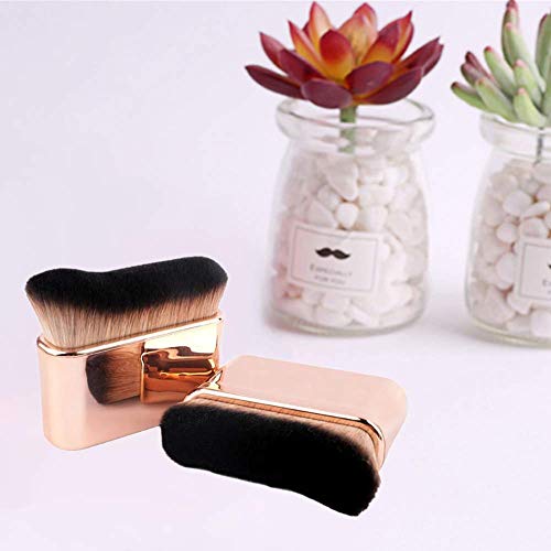 Pędzel do podkładu, profesjonalny pędzel do makijażu, Kabuki, pędzel do twarzy, falisty kształt, szczotka do ciała, do mieszania płynnego balsamu, pudru, kremu, korektora - obrazek 7