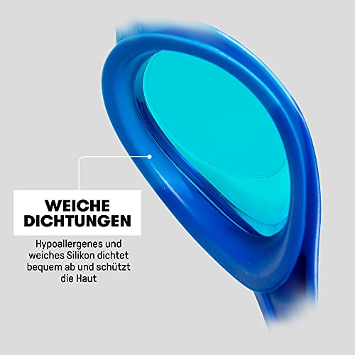 Arena Uniseks - Dzieci Spider Junior Okulary Do Pływania, Niebieski - obrazek 3