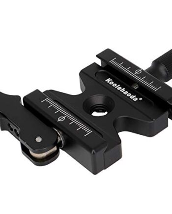 koolehaoda Zacisk z szybkozłączką, z regulowanym prętem i solidnym aluminiowym pokrętłem, kompatybilny z głowicą kulową lub statywem z interfejsem AS standardu itp.(KQ-50LS)