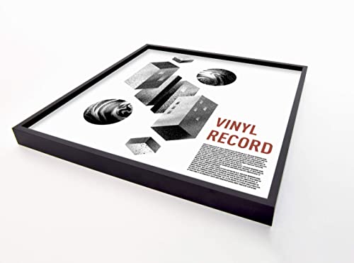 nielsen Rama na płyty gramofonowe, 31,4 x 31,6 cm, aluminiowa, czarna - obrazek 2