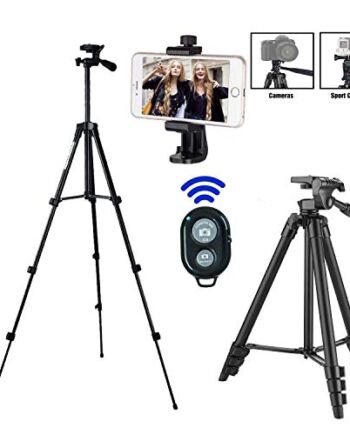 Statyw na telefon komórkowy, do smartfona, aparatu, statywu, lekki, trójnożny statyw z torbą (42 cale)