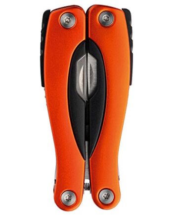 SCHWARZWOLF OUTDOOR Narzędzie wielofunkcyjne, mini, 13 narzędzi, torba z neoprenu, stal nierdzewna, Pony (pomarańczowy)