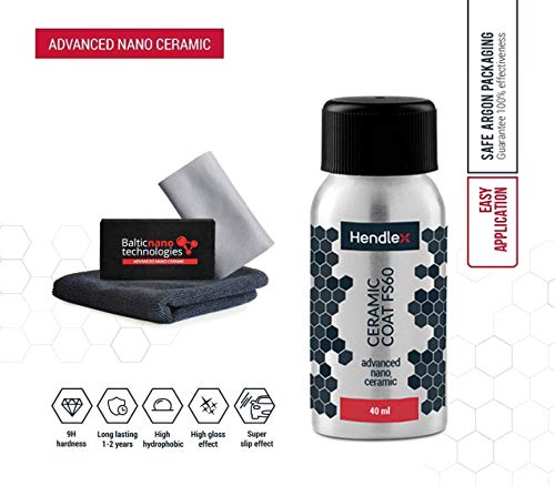 Hendlex CERAMIC COATING FS60 | Nano 9H powłoka hydrofobowa do ochrony lakieru samochodowego... (FS60, 40 ml) - obrazek 3