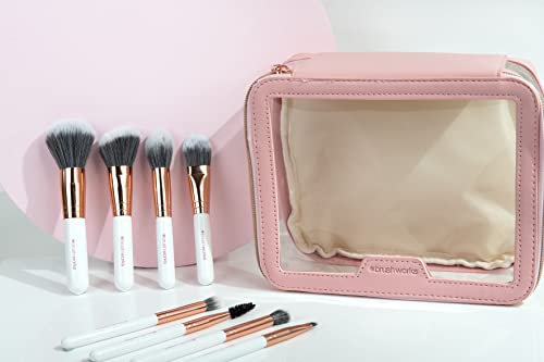 Brushworks Ekskluzywny zestaw pędzli do makijażu, różowy, jeden rozmia - obrazek 4