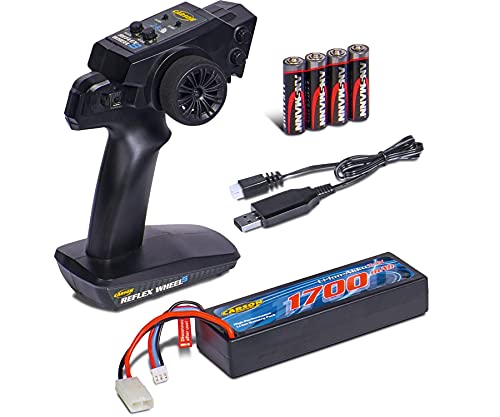 Carson 500404199 1:10 X10 Dirt Warrior Sport 2.0 100% RTR, zdalnie sterowany samochód, Offroad Truggy, w zestawie baterie i pilot zdalnego sterowania, zadrukowana karoseria, pomarańczowa - obrazek 3