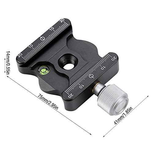 Sxhlseller Zacisk szybkozłączny, DE-50 stop aluminium szybka płyta zaciskowa adapter 3/8" do Arca SWISS, RRS, KIRK, WEMBLEY, MARKINS, SUNWAYFOTO, Benro, SIRUI - obrazek 5