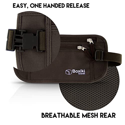 Boxiki Travel Ukryty pasek na pieniądze dla mężczyzn i kobiet - blokuj - obrazek 3