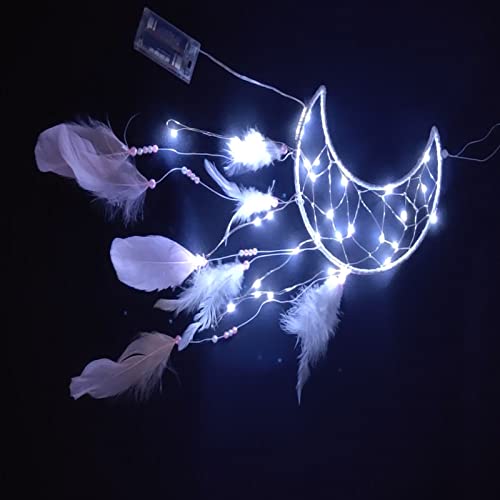 4 sztuki pierścieni łapacz snów, okrągłe gwiazdy, księżyc w kształcie - obrazek 6