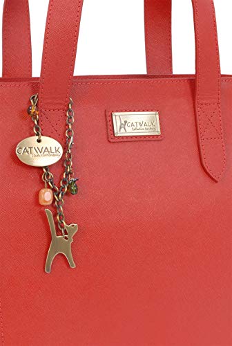 Catwalk Collection Handbags - Damska Duża Torebka Typu Tote Zasuwana - - obrazek 7