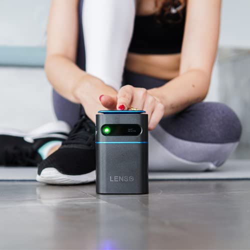 Lenso See, Mini projektor Wi-FI, obsługuje rozdzielczość 1080p Full HD 4K, Pico USB-C, kompatybilny z iPhone Android Fire TV Stick, przenośny projektor, Netflix TV, HDMI Bluetooth - obrazek 6