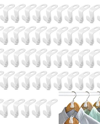 50 sztuk wieszaków na ubrania, haczyki łączące, oszczędzające miejsce, mini haki łączące, haczyki do wieszaków na ubrania, kaskading, wieszaki na ubrania, więcej miejsca i porządku w szafie