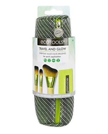 EcoTools Travel i Glow Everyday Must Have Make Up zestaw pędzli do makijażu fro fave z torbą na pędzle