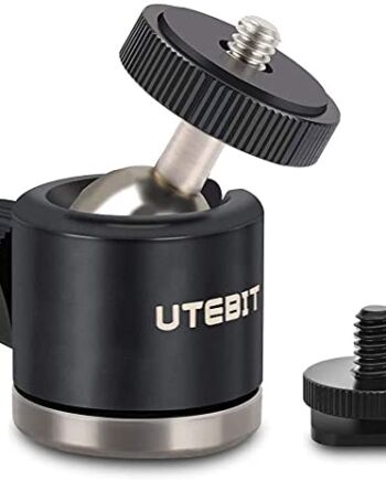 Utebit Ropt_360S_Hotshoe_Set Mini Głowica Do Statywu z Adapterem, Czar