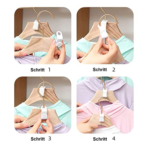 Catelves 36 sztuk wieszaków na ubrania, wieszaki na ubrania, oszczędzające miejsce, wieszaki na ubrania, mini haczyki, do szafy na ubrania, szafy na ubrania, garderoby (czarno-białe) - obrazek 6