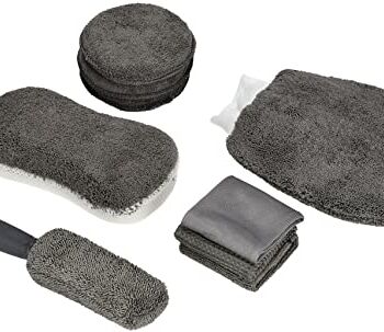 KOTARBAU® 9-częściowy zestaw do pielęgnacji samochodu gąbki i ściereczki z mikrofibry zestaw do mycia samochodu