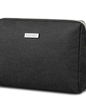 Duża kosmetyczka podróżna dla kobiet i dziewcząt, czarna