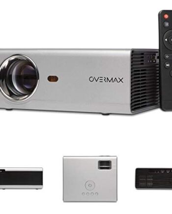OVERMAX Multipic 3.5 rzutnik Full HD LED rzutnik WiFi projektor kina domowego projektor wbudowany głośnik YouTube z subwooferem HDMI USB D-Sub pilot zdalnego sterowania kompaktowy rozmiar