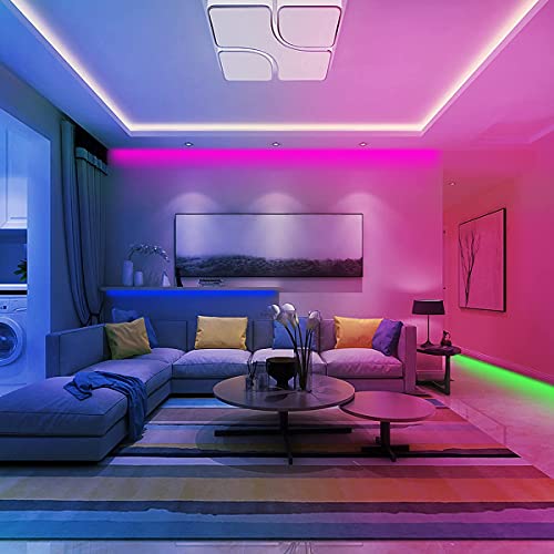 Taśma LED L8star, 5 m, taśma LED, zmiana kolorów, inteligentny łańcuch świetlny LED Rgb z Bluetooth i pilotem zdalnego sterowania, synchronizacja do muzyki listwa LED, łańcuch świetlny kolorowy - obrazek 4