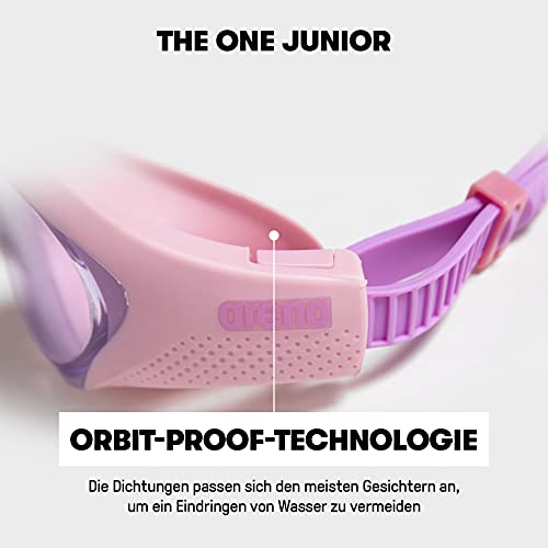 Arena Uniseks - Dzieci The One Okulary do Pływania, Niebieski (Clear-Cyan-Blue) - obrazek 2