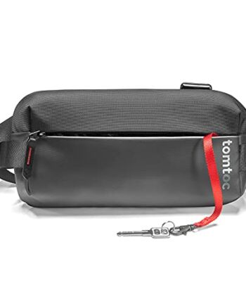tomtoc EDC Sling Bag, lekka, mała torba na ramię, nowoczesna torba na ramię, torba na klatkę piersiową do podróży, na co dzień, kompatybilna z iPadem mini, konsola z przełącznikami