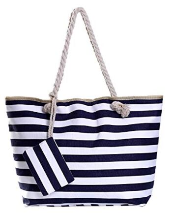 DonDon Duża torba plażowa z zamkiem błyskawicznym wodoodporna