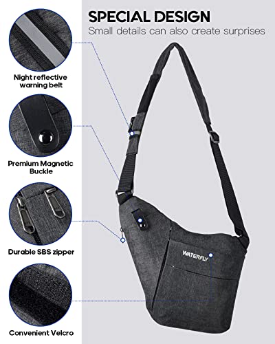 Waterfly Torba na ramię torba na klatkę piersiową lekkie torby na rami - obrazek 3