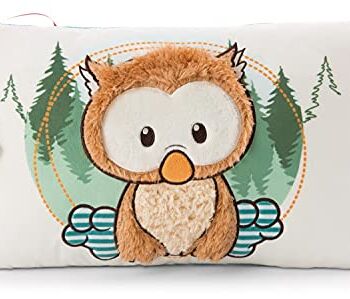 NICI Owlino Mała Sowa Poduszka Przytulanka – The Owlsons Przytulanki Poduszki dla Dziewczynek, Chłopców i Niemowląt - Puszyste Prostokątne Poduchy, 43 x 25 cm