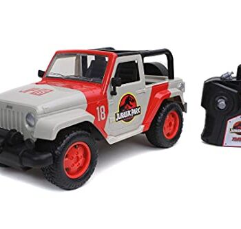 Jada Toys 253203068 Jurassic World RC Jeep Wrangler w skali 1:16, 29 c