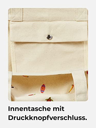 Sowel® torba plażowa, torba na ramię dla kobiet i mężczyzn, haftowana, - obrazek 5