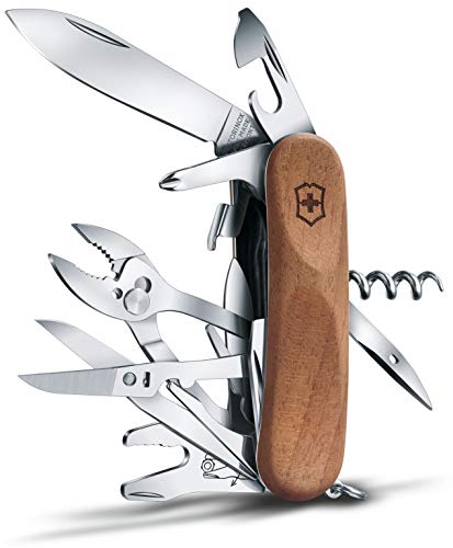 Victorinox 25221S63 Evolution Wood S557 scyzoryk szwajcarski armia wielofunkcyjna, 19 funkcji, ostrze, ergonomiczne wagi, drewno, średnia/50 mm - obrazek 7