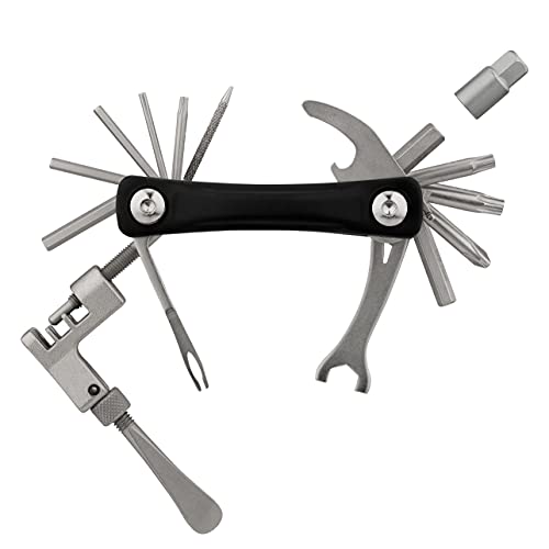 3min19sec wielofunkcyjne narzędzie rowerowe, 16w1, w tym narzędzie do opon bezdętkowych, Torx, klucz płaski, przenośny zestaw kluczy imbusowych | multitool | multitool rowerowy | minizestaw narzędzi - obrazek 7