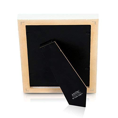 Shabby Chic ramka na zdjęcia 13 x 18 cm - zestaw 3 szt. - szklany front - z passe-partout na 10 x 15 zdjęć - szerokość ramy 2 cm - prawdziwe drewno - brązowy biały - obrazek 7