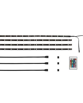 Briloner Leuchten – oświetlenie LED TV, taśma LED, możliwość przyciemniania, samoprzylepna, 2 m, złącze USB, nadaje się do 76 cm, listwa świetlna z 48 diodami RGB LED, łańcuch świetlny