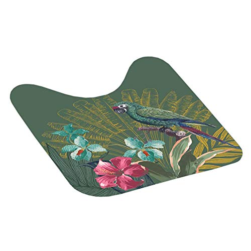 Douceur d'Intérieur Dywanik do WC, 45 x 45 cm, mikrofibra, zadrukowany equatorialnymi miejscami.