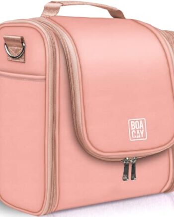 Bardzo Duża Wisząca Kosmetyczka Podróżna dla Kobiet i Mężczyzn, Dziewcząt i Dzieci, Torba na Kosmetyki i Wodoodporny Organizer Łazienkowy na Przybory Toaletowe, Kosmetyki, Makijaż, Pędzle