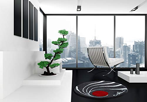 Grund COLANI ekskluzywny designerski dywanik łazienkowy 100% poliakryl, ultra miękki, antypoślizgowy, certyfikat Öko-Tex, 5 lat gwarancji, Colani 18, mata łazienkowa 60 x 100 cm, antracyt - obrazek 5