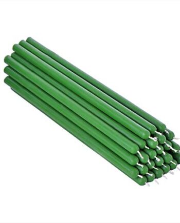 NKlaus 25 x zielony wosk pszczeli 21 cm soty świece stołowe rytualne ś